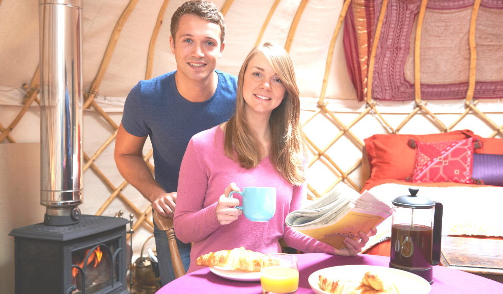 Perfect Glamping Yurt for a Romantic Getaway