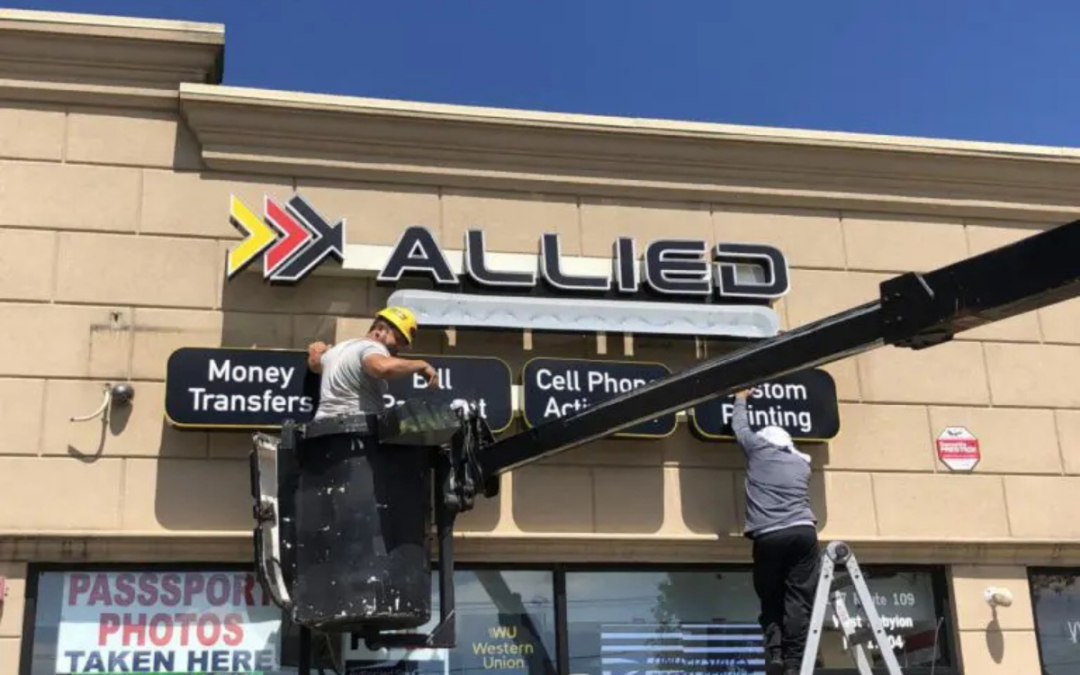 professional sign installation